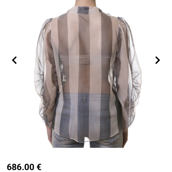 Blumarine Floral silk Sheer Blouse - Picture 7 of 16